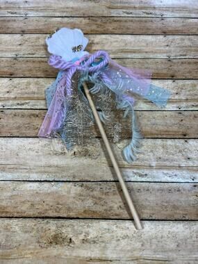 Handmade Seashell Mermaid Wand Birthday Dress Up Costume